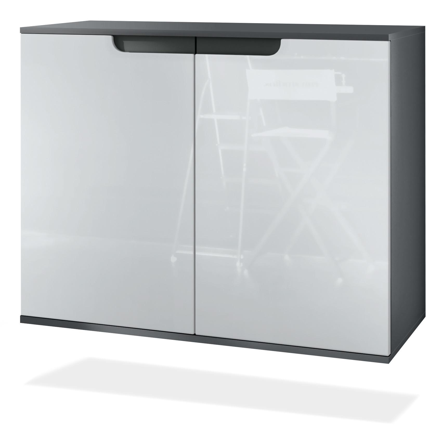 KOMMODE Sylt Weiß Hochglanz - Weiß Hochglanz, Holzwerkstoff (92.5/73.5/35cm) - Vladon