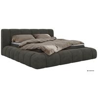 BOXBETT NUBEA 200/200 - Dunkelgrau Velvet - Topper T25 - H4 - Dunkelgrau/Schwarz, Kunststoff/Textil (200/200cm) - MKS
