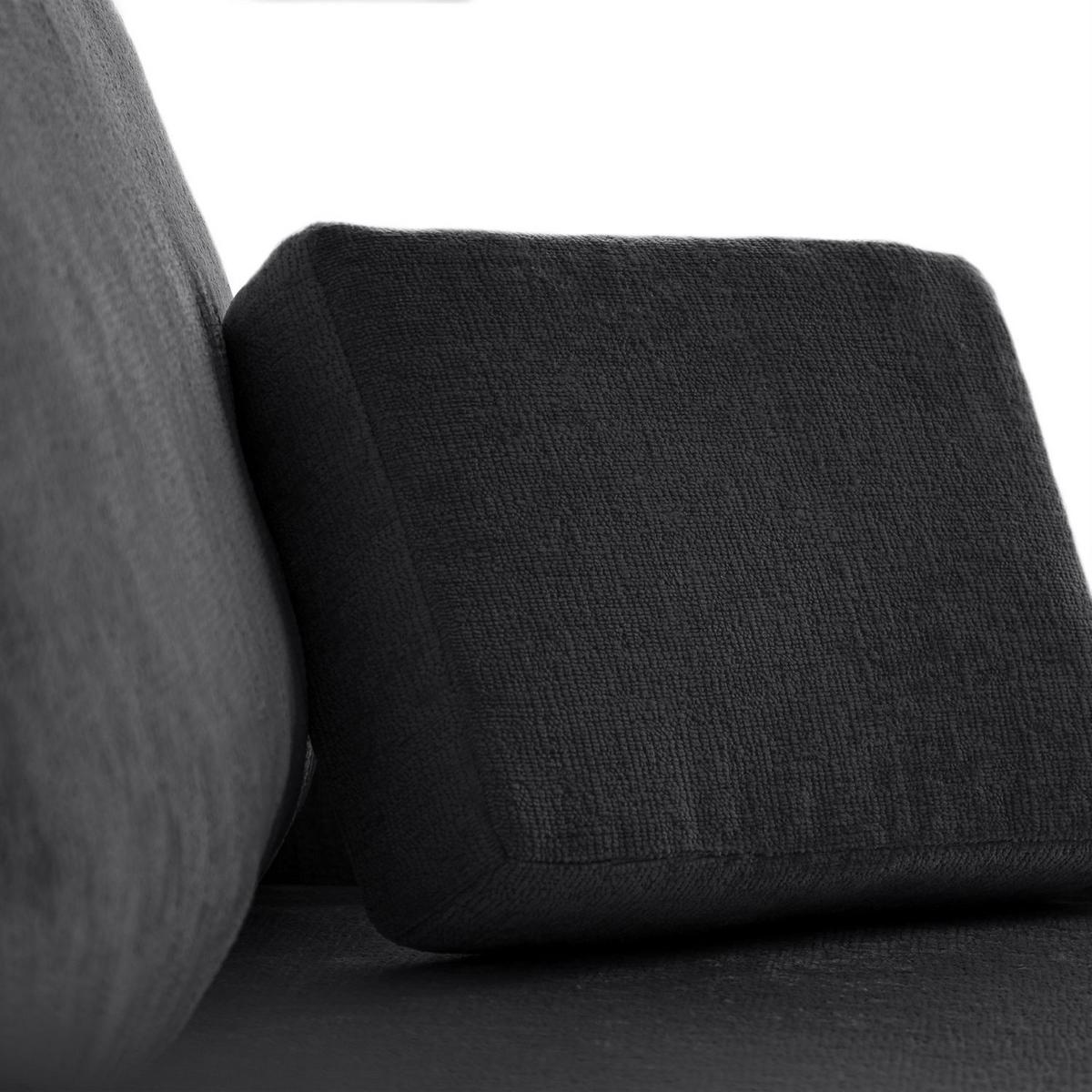 SOFA NUBO mit Schlaffunktion und Bettkasten Harmony 90 - Grau, Textil (205/91/86cm) - Lookway