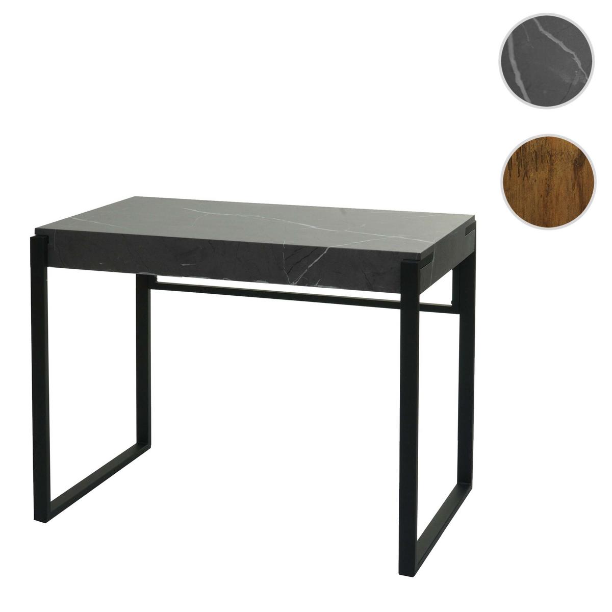 SCHREIBTISCH quadratisch Grau - Grau, Holz (54/100/80cm) - MCW