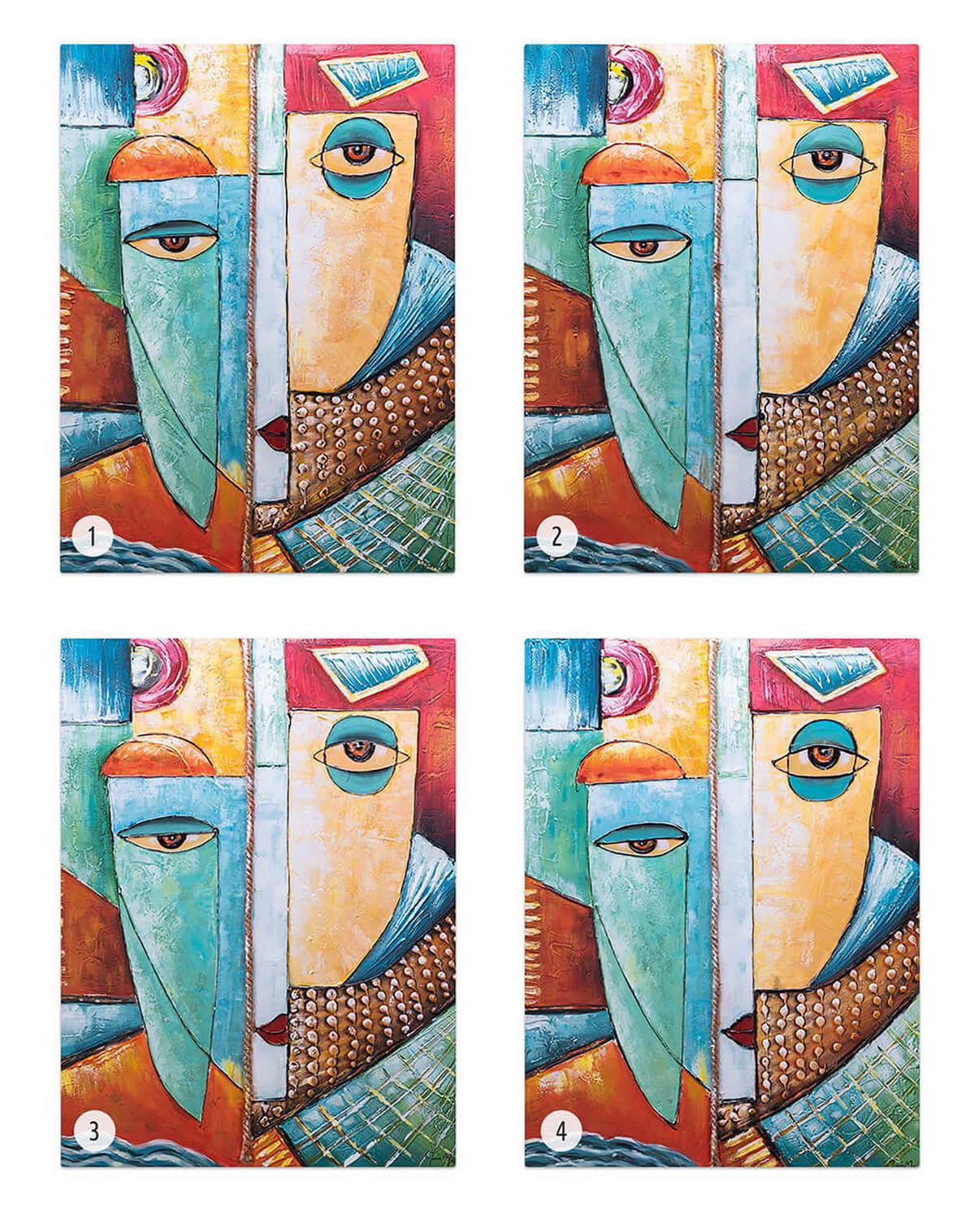 ACRYLBILD HANDGEMALT 75/100 cm - Multicolor, Holz/Textil (75/100cm) - KUNSTLOFT