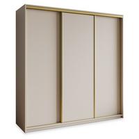 SCHWEBETÜRENSCHRANK NISSE 200/205/60 cm 3-türig Kaschmir - Kaschmir, Holzwerkstoff (200/205/60cm) - MASSENO