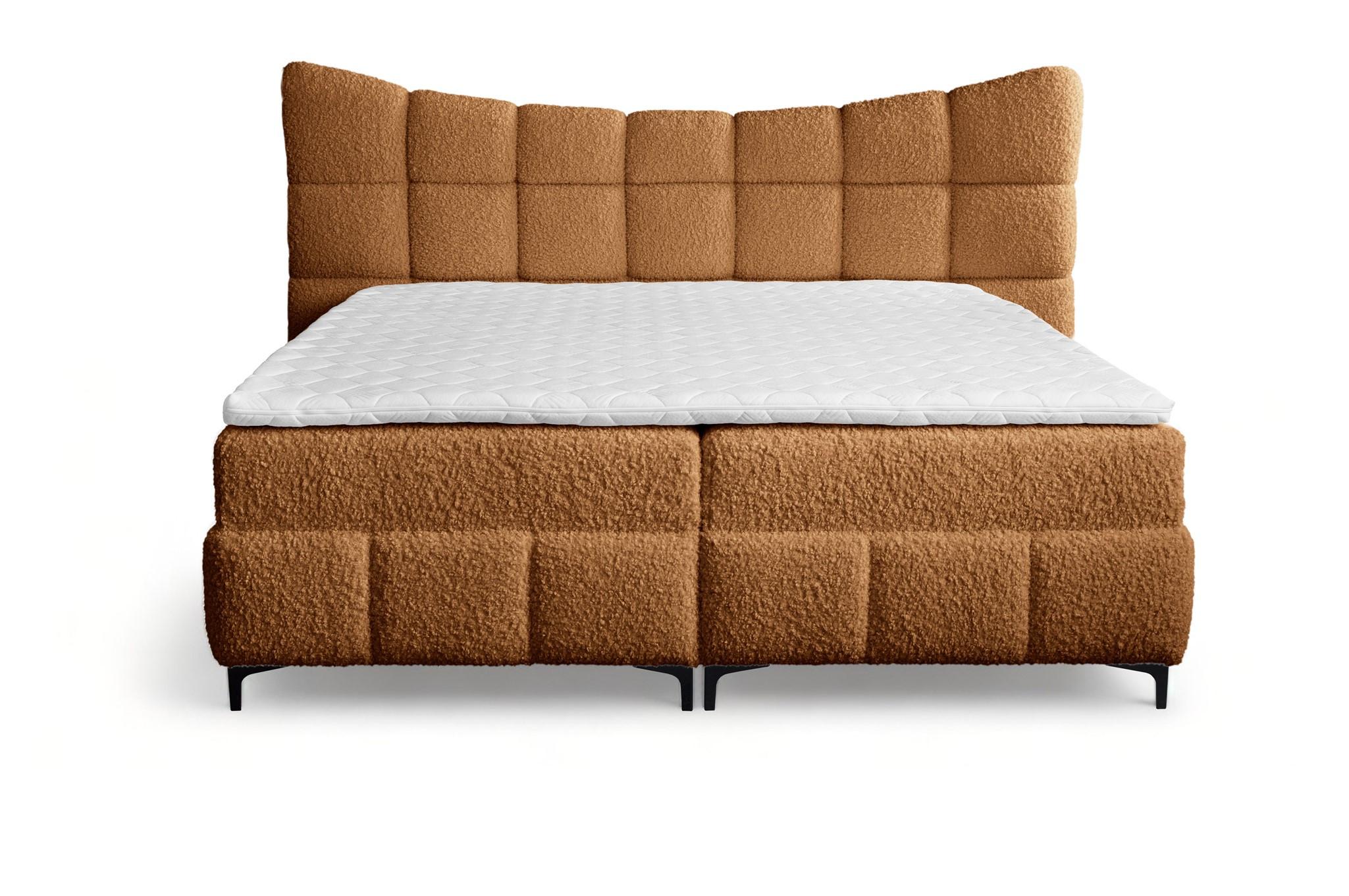 BOXBETT Nova In Rolf - Bronzefarben, Holzwerkstoff/Textil (160/200cm) - Fun Möbel