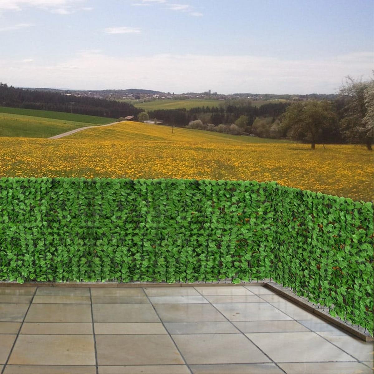 BALKONSICHTSCHUTZ BLATT Hellgrün - Hellgrün, Kunststoff (500/150cm) - MCW
