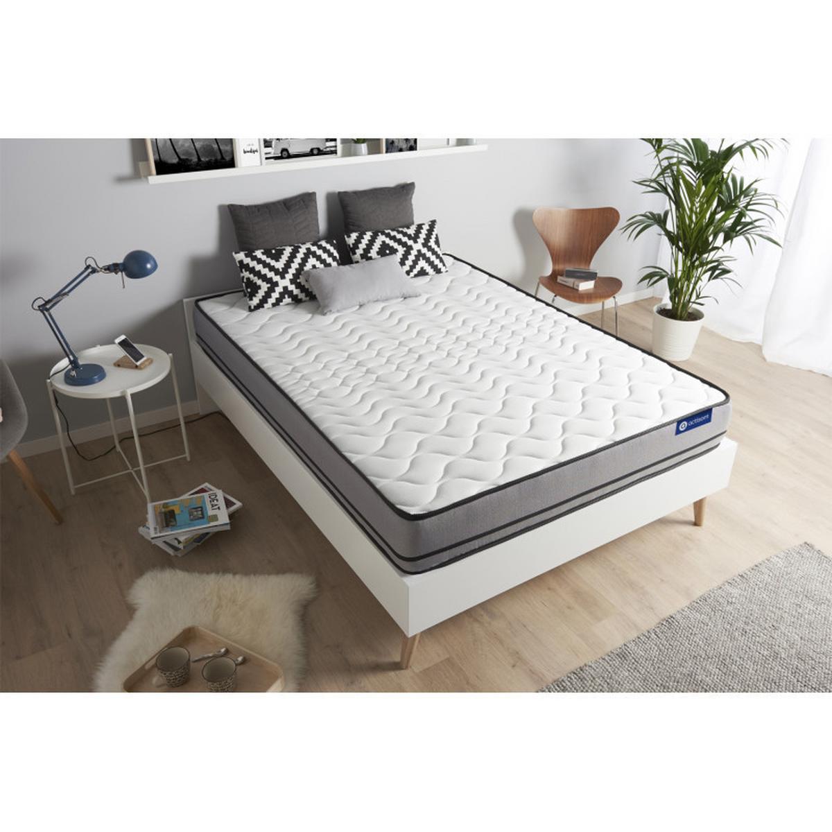 MATRATZE Actimemo night Memory-Schaum 160 x 195 cm h4 - Weiß, Textil (160/195cm) - ACTISOM