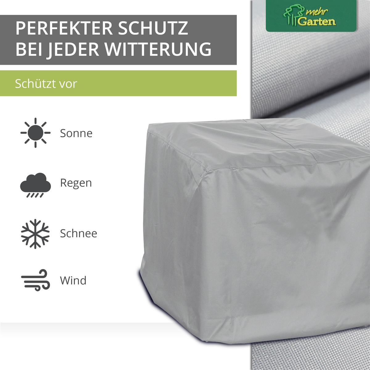 SCHUTZHÜLLE für Loungesessel SHP-60065 - Grau, Kunststoff (100/80/100cm) - mehr Garten