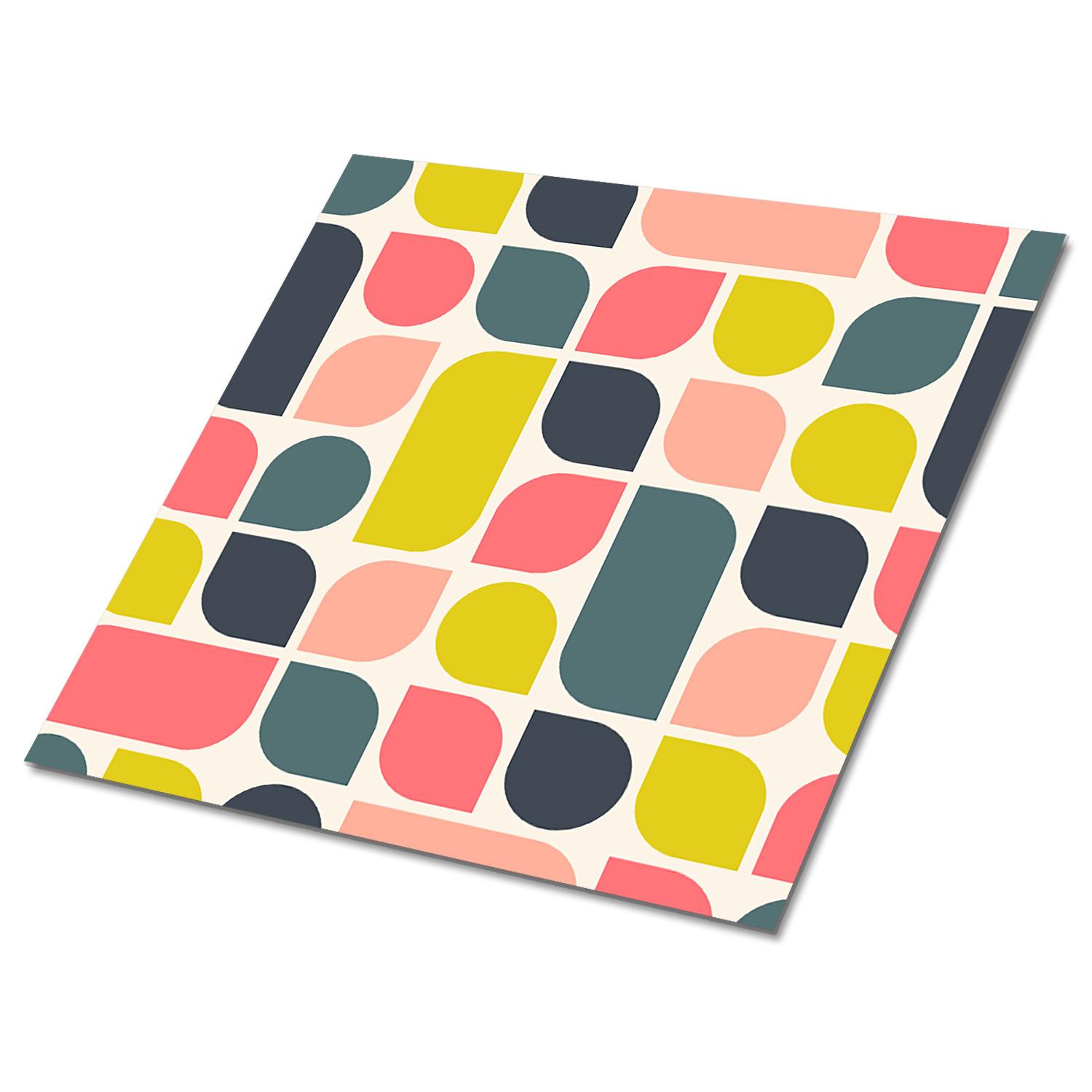 FLIESENAUFKLEBER 9 Stück 30x30 cm selbstklebend Klassisches Design - Multicolor, Textil (30/1.6/30cm) - TULUP
