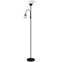 STEHLAMPE aus Metall & Kunststoff Schwarz - Schwarz, Metall (28/28/179.5cm) - HOMCOM