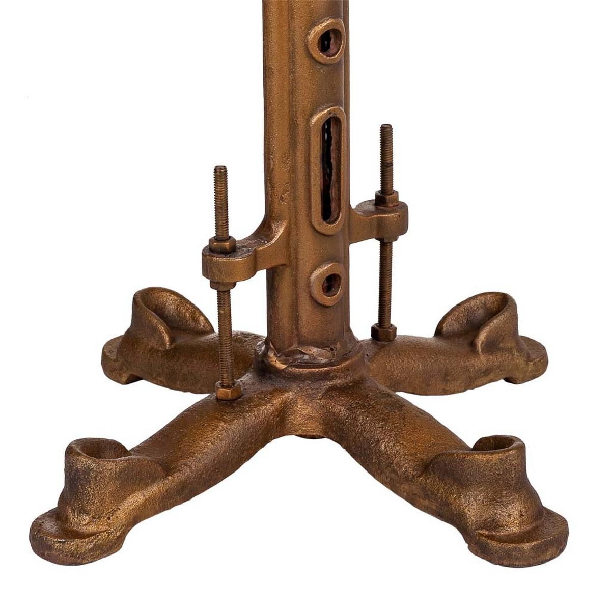 BARHOCKER aus Metall, 36x50cm - Braun, Metall (36/36/50cm) - Wanderlust