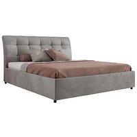 POLSTERBETT GALA CLASSIC 160/200 - Hellgrau Velvet - Multipocket-Matratze - Hellgrau, Textil (160/200cm) - MKS
