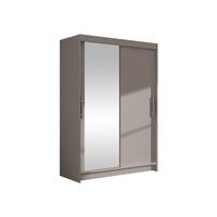 KLEIDERSCHRANK Miami VI - Kaschmir/Silberfarben, Holzwerkstoff/Kunststoff (120/200/58cm) - MIRJAN24