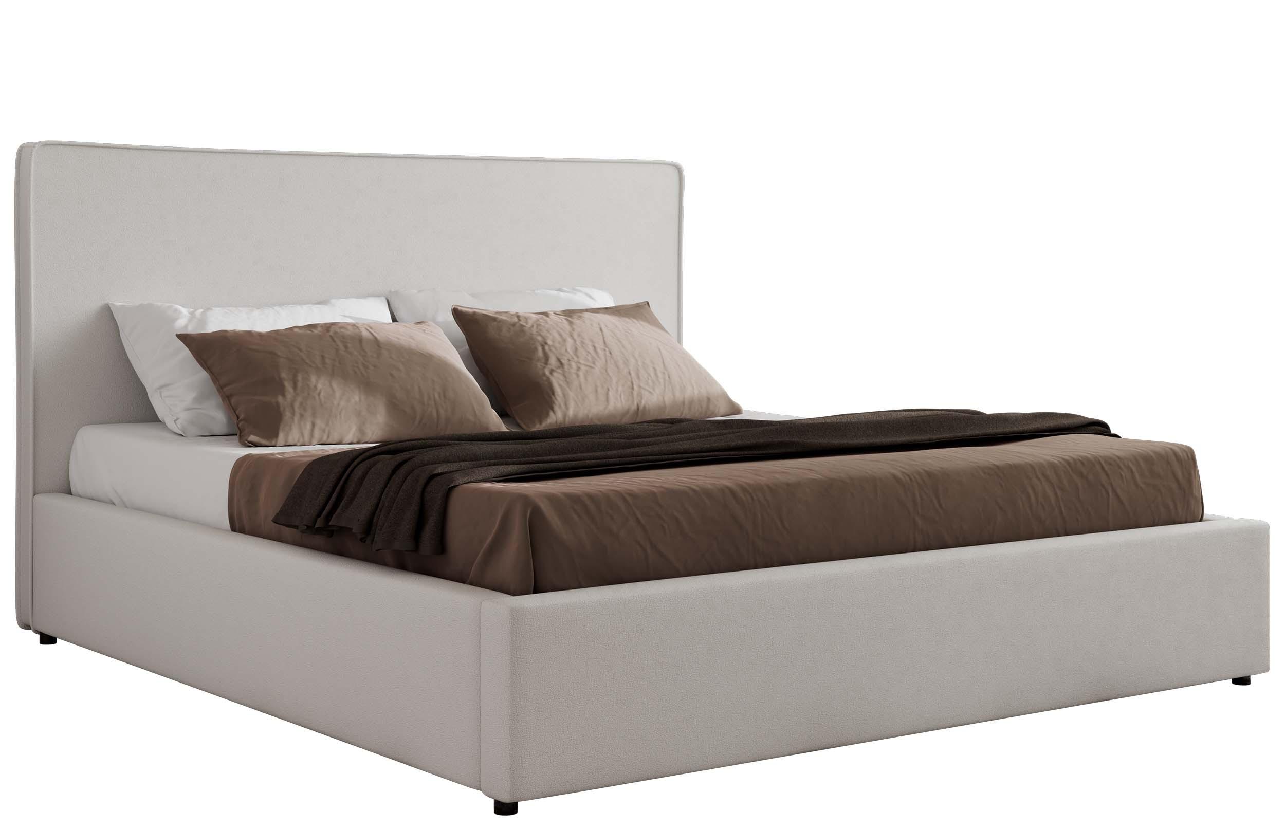 POLSTERBETT CORIVO CLASSIC 140/200 - Weiß Kunstleder - Schaum-Matratze - Weiß, Textil (140/200cm) - MKS