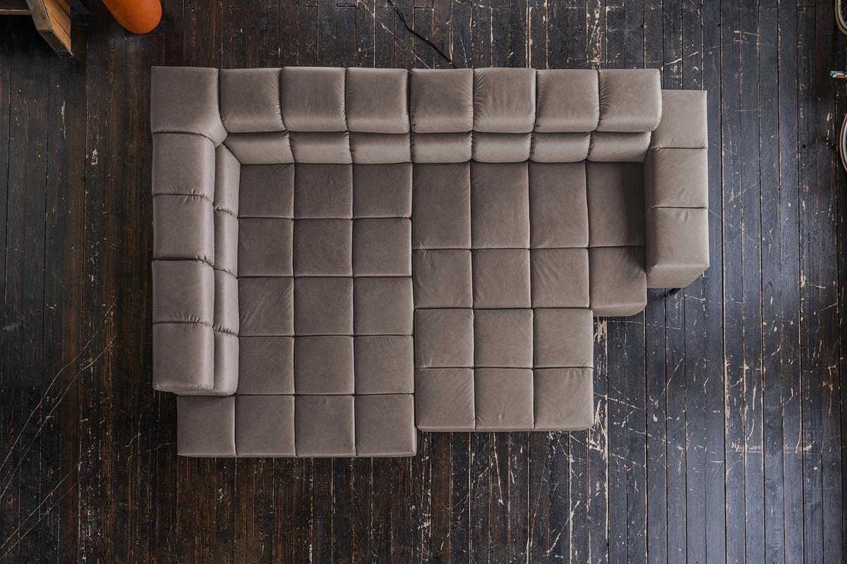 ECKSOFA NELSON Dunkelbraun Leder Relaxfunktion - Dunkelbraun/Schwarz, Leder/Metall (321/216cm) - KAWOLA