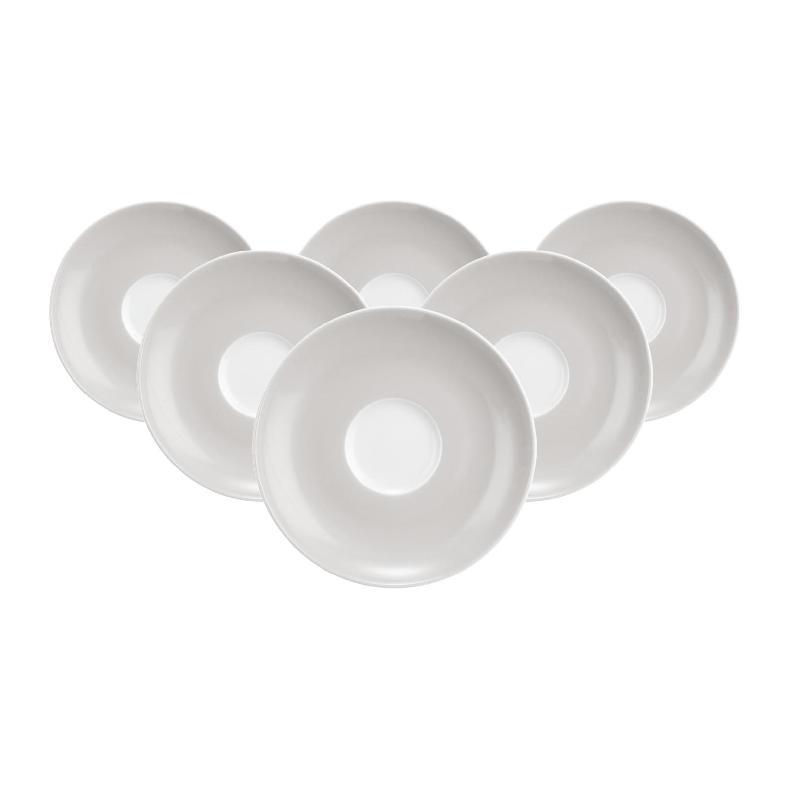 ESPRESSOUNTERTASSEN Liberty Pure Colors New Grey ø 12 cm 6er Set - Grau, Keramik (12cm) - Seltmann Weiden