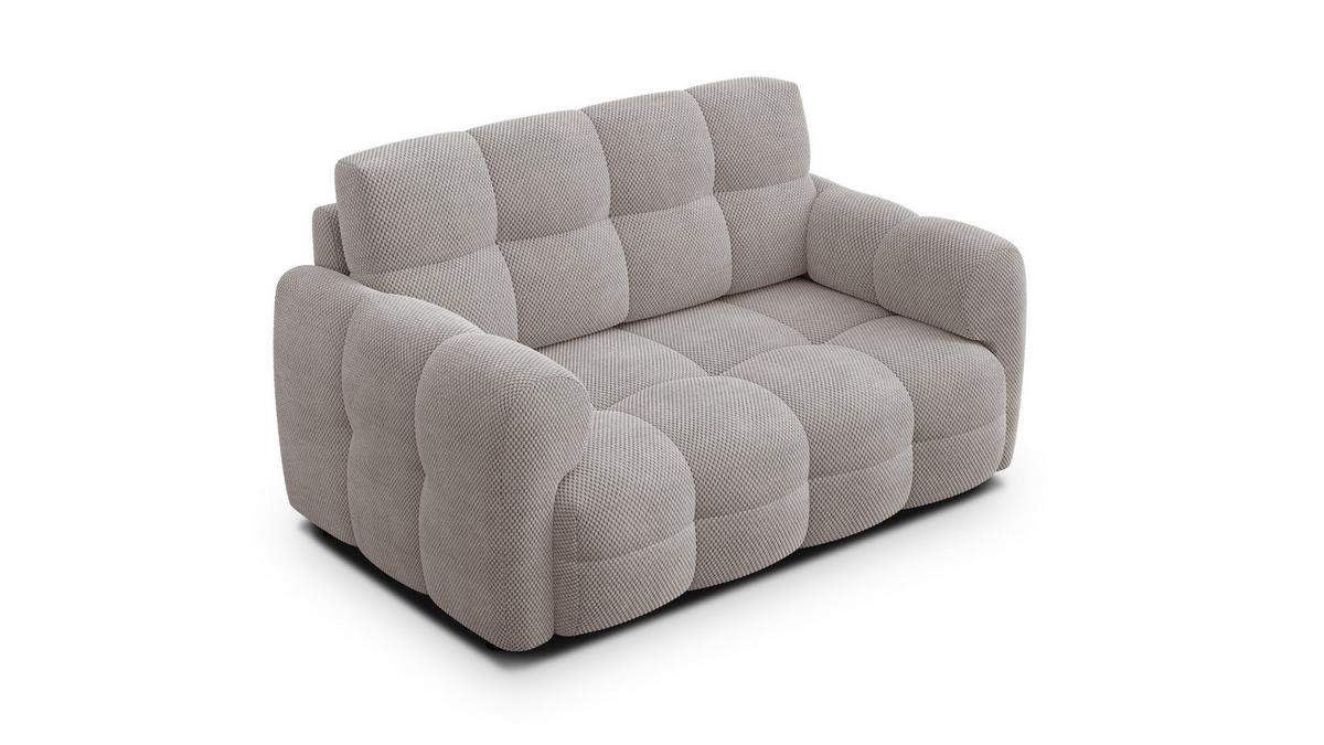 SOFA MELLOW 2-Sitzer, beige - Beige/Schwarz, Holz/Textil (153/87/98cm) - Wozimo