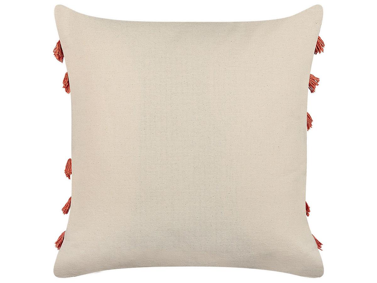 DEKOKISSEN 2er-Set Hellbeige 45/45 cm Pleione - Beige, Naturmaterialien/Textil (45/45cm) - Beliani