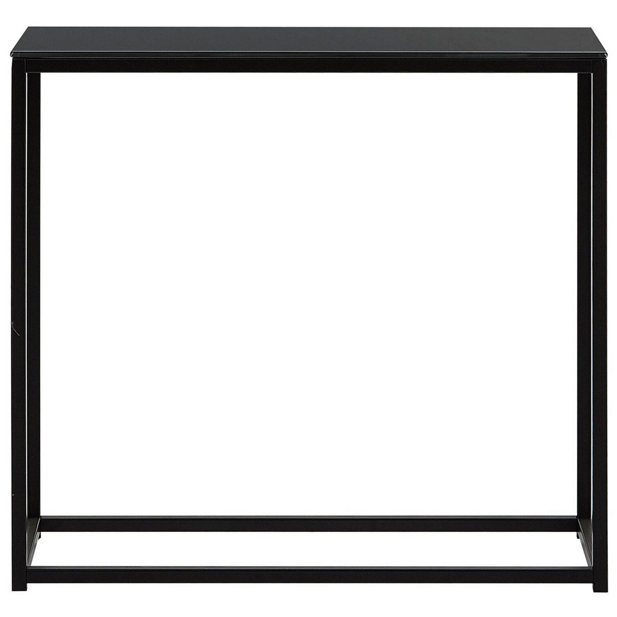 KONSOLENTISCH schwarz Delano - Schwarz, Glas (30/80/76cm) - Beliani