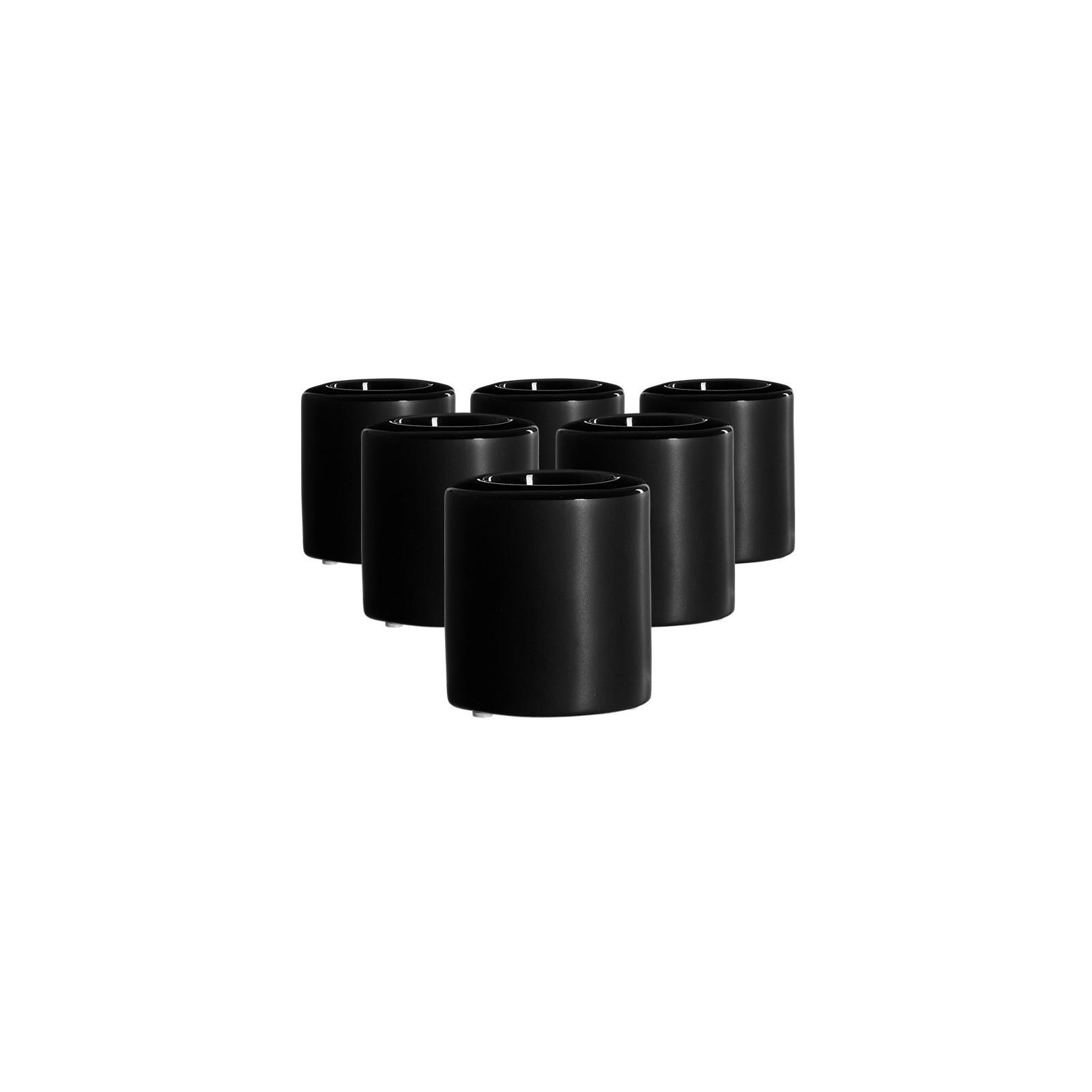 TEELICHTHALTER Onyx schwarz ø 8 cm 6er Set - Schwarz, Keramik (8/9cm) - Ritzenhoff Breker