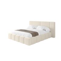 POLSTERBETT mit Bettkasten und Lattenrost, Boxbett ohne Matratze - NILO 180x200 Beige - Champagner, Holzwerkstoff/Textil (180/200cm) - ALTDECOR