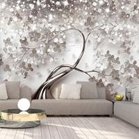 SELBSTKLEBENDE FOTOTAPETE 294/210 cm - Beige/Silberfarben, Kunststoff/Textil (294/1cm) - KUNSTLOFT