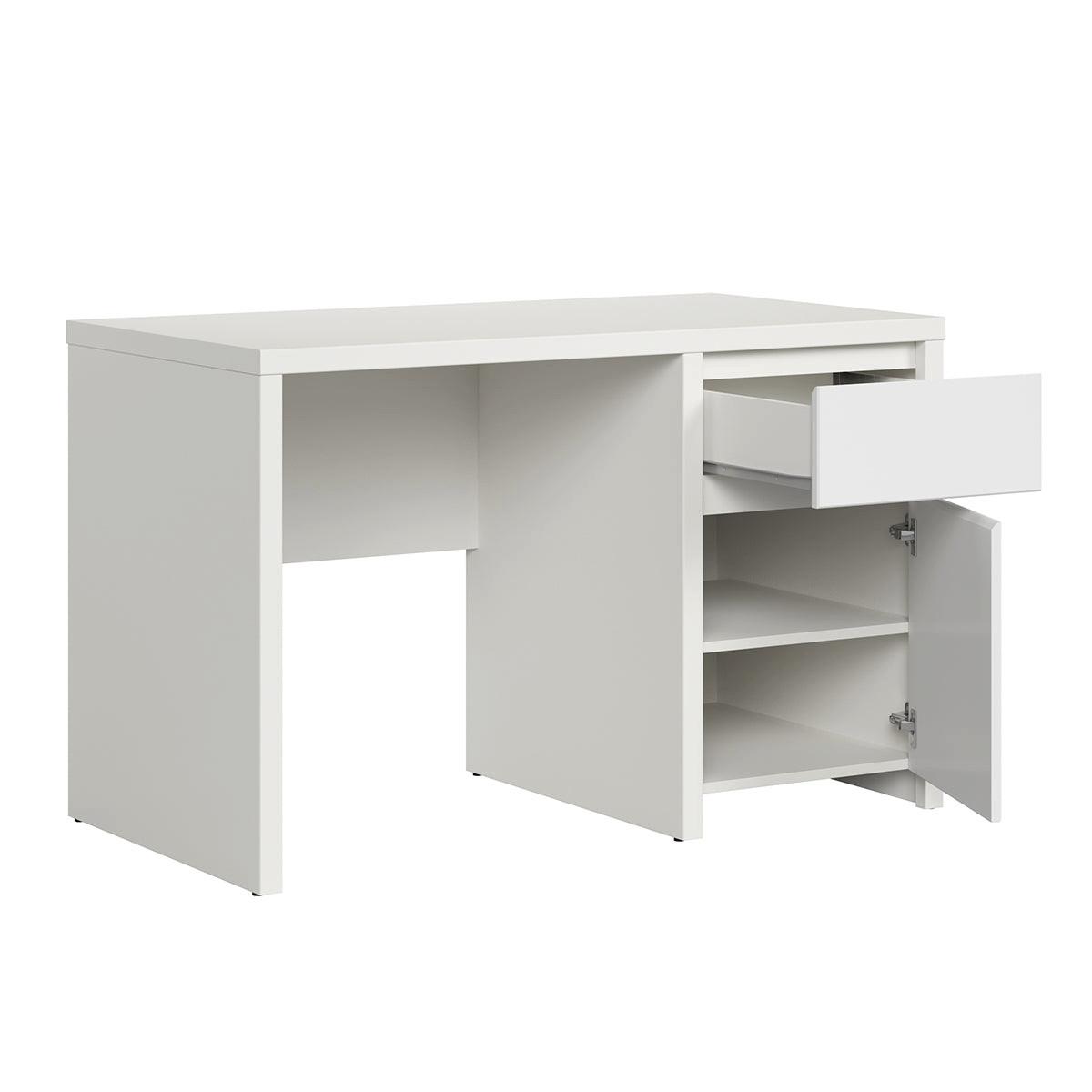 SCHREIBTISCH Soren Weiß matt - Weiß, Holzwerkstoff (120/65/77cm) - Petits-meubles
