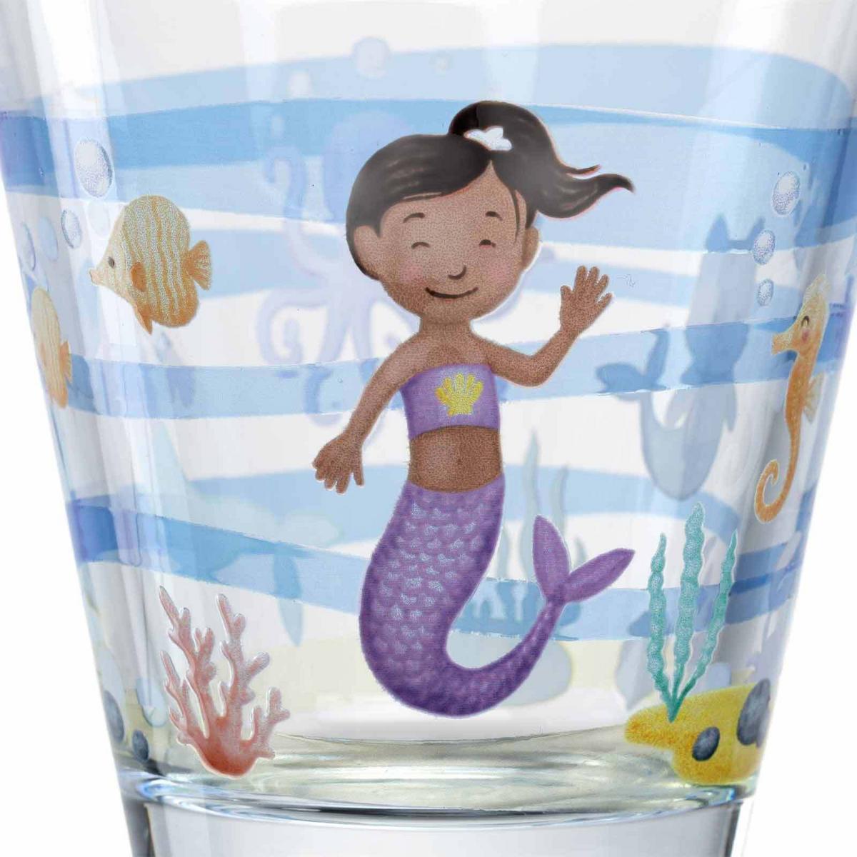 KINDERBECHERSET Bambini Avventura Meer 215 ml - Hellblau, Glas (0.215L) - Leonardo Living