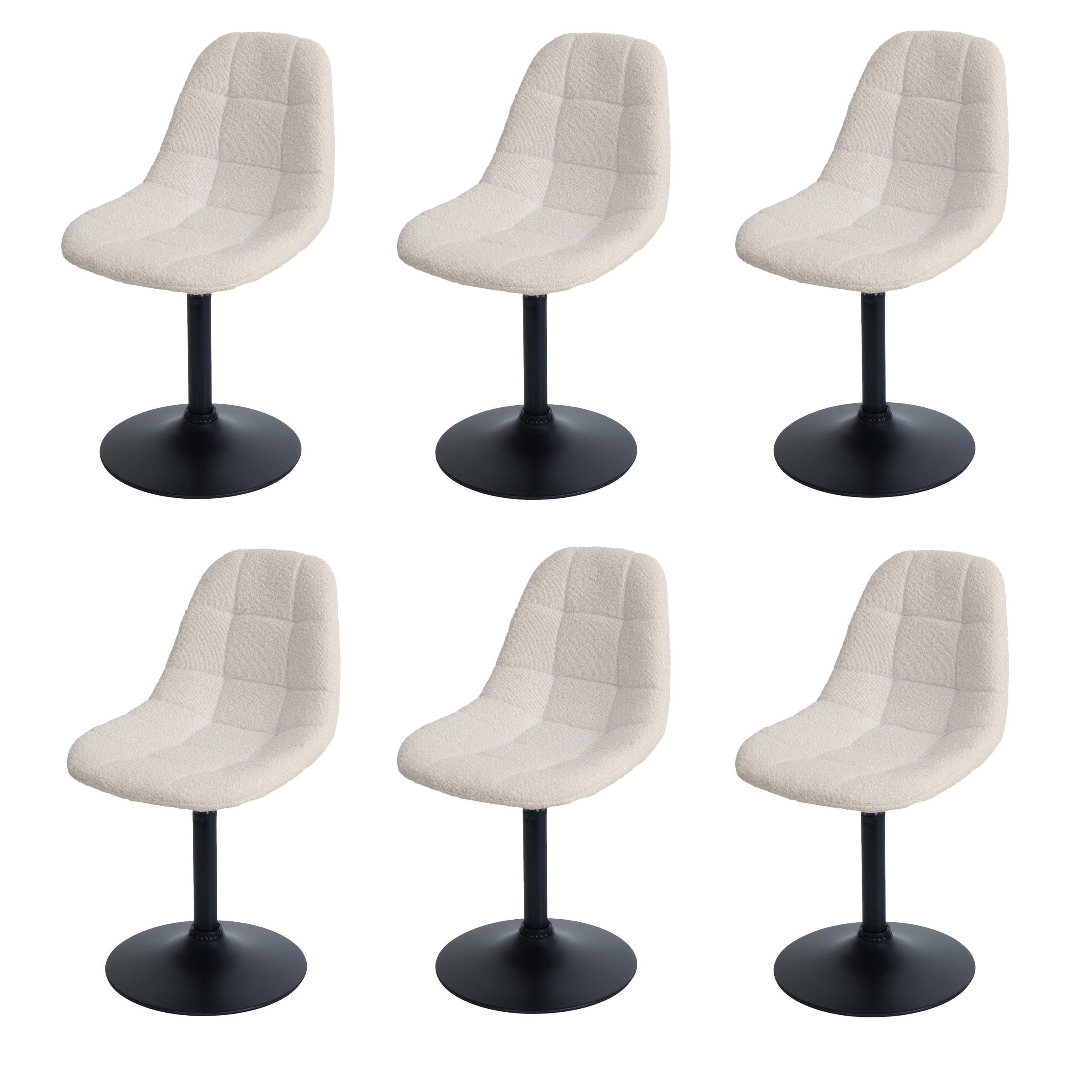 ESSZIMMERSTUHL Beige 6er-Set - Beige, Textil (47/83/43cm) - MCW