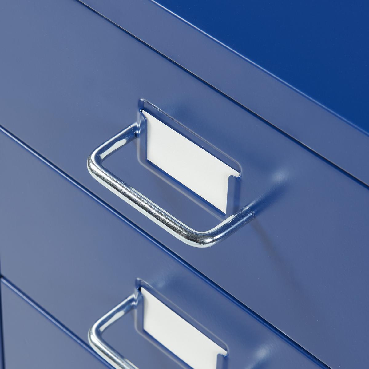 ROLLCONTAINER Kökar - Blau, Metall (28/69/41cm) - [en.casa]