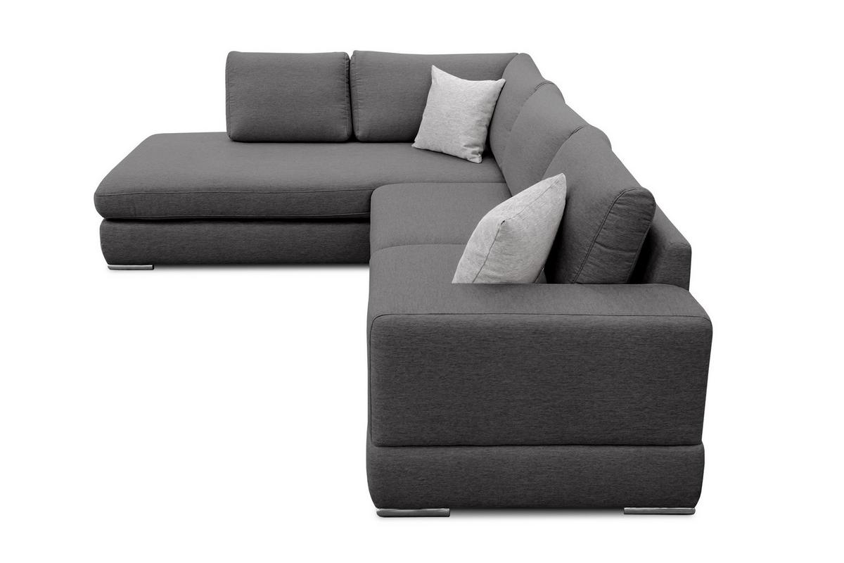 ECKSOFA OTTO 5-Sitzer, dunkelgrau - Dunkelgrau, Holzwerkstoff/Textil (219/279cm) - Wozimo