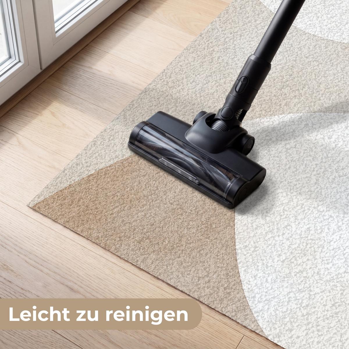 FUSSMATTE Braun - Japandi - Abstrakt Schmutzfangmatte 120x80 cm - Beige, Kunststoff (120/0.4cm) - MuchoWow