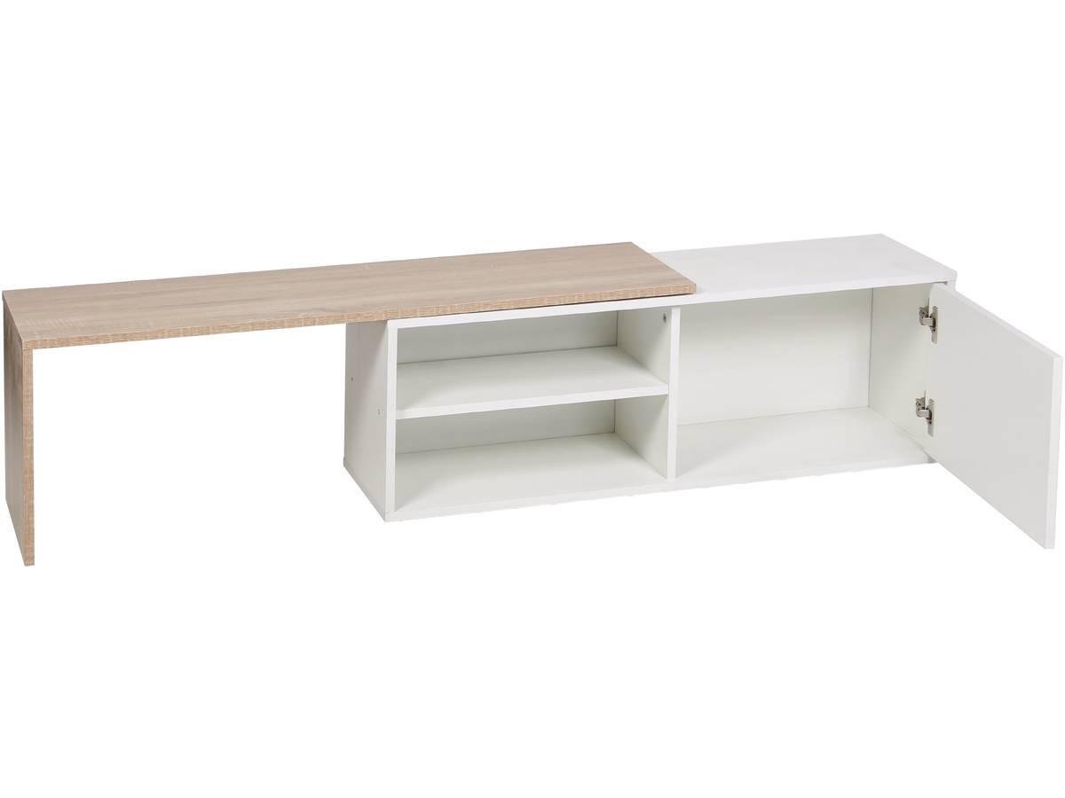 COUCHTISCH melinda weiss - Weiß, Holz (209/32/36cm) - Habitat Garten