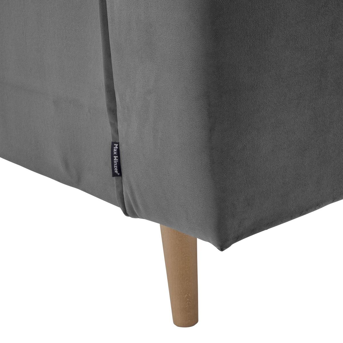 POLSTERSESSEL Kavindra Samtvelours anthrazit - Anthrazit, Kunststoff (78/84/100cm) - 58aufmkessel
