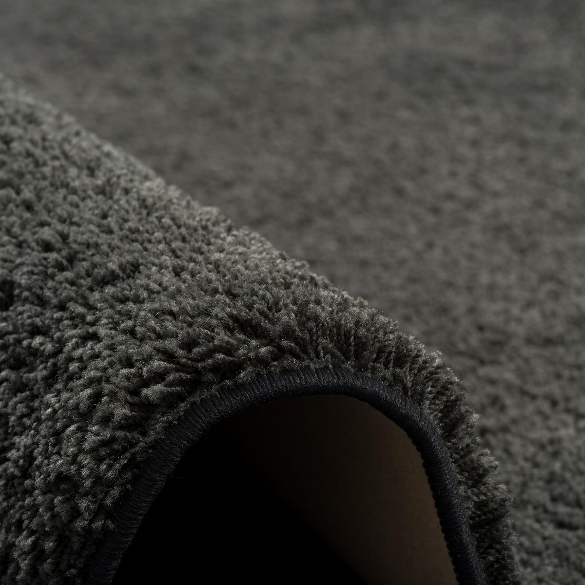 HOCHFLOR SHAGGY TEPPICH PALACE RUND - Chromfarben, Textil (100/100cm) - Snapstyle