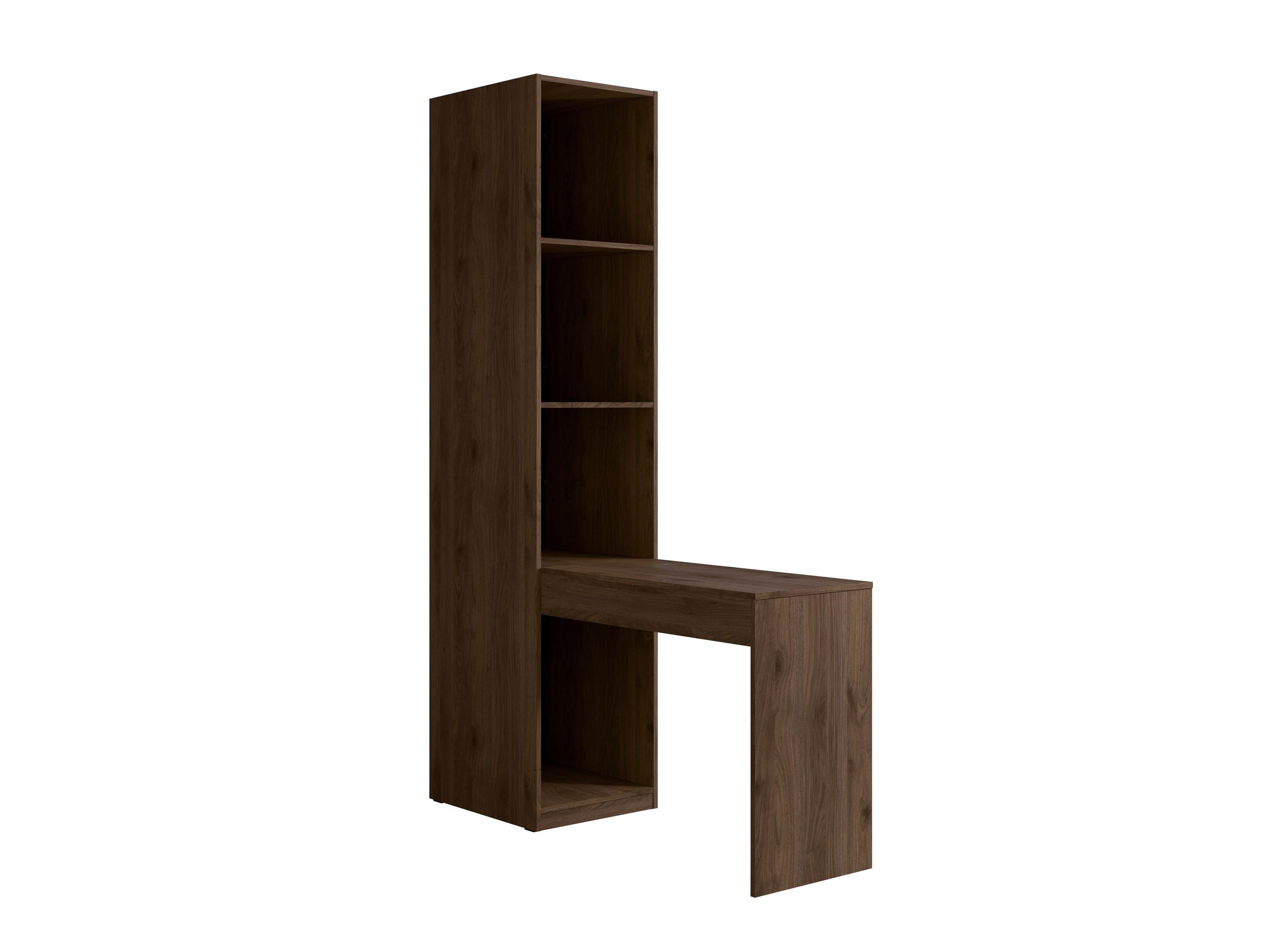 STANDREGAL Walnuss 47/221/146 - Walnussfarben, Holzwerkstoff (47/221/146cm) - RAUMHIRSCH FURNITURE