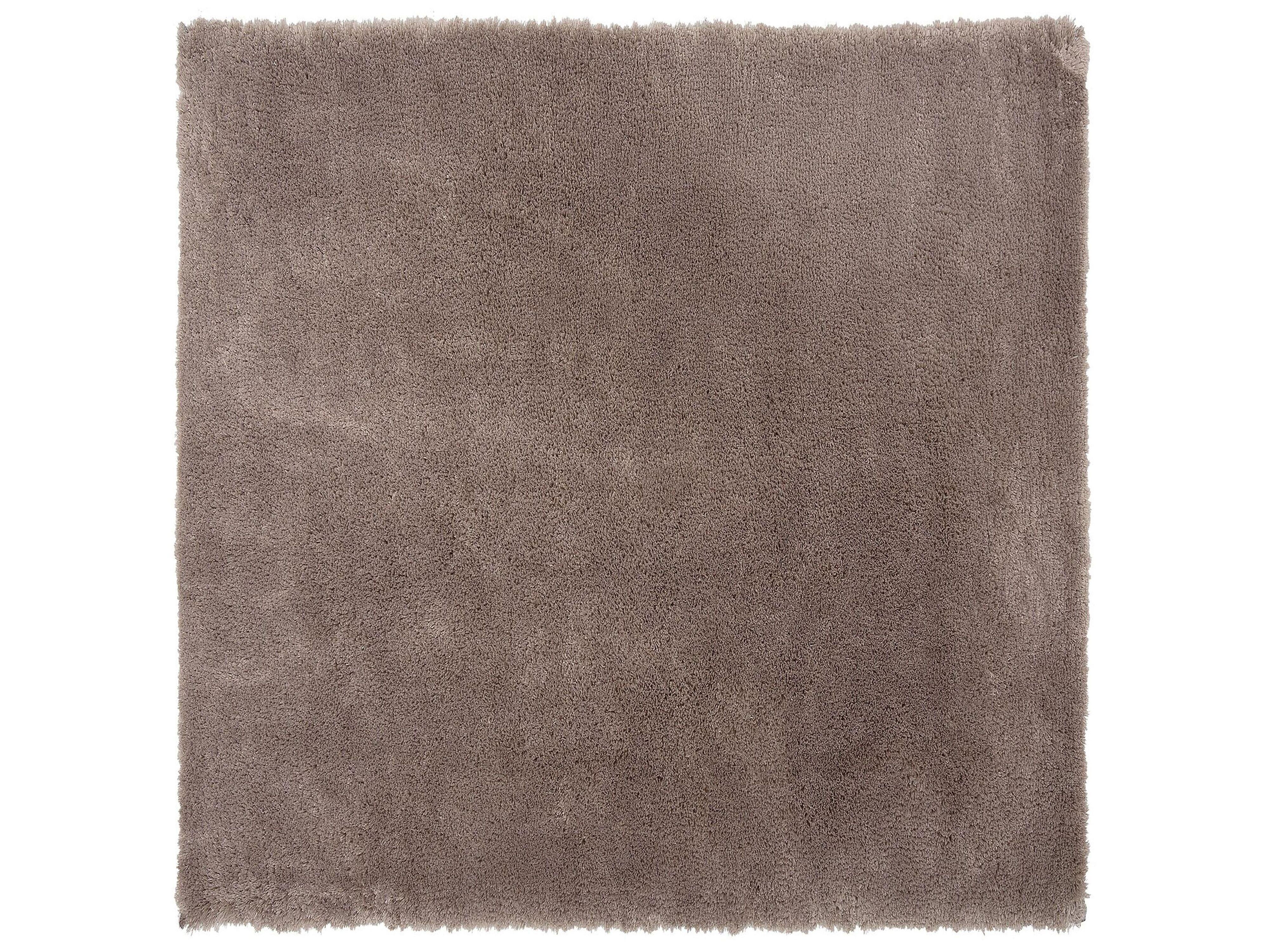 SHAGGY-TEPPICH Evren 200/200 cm - Braun, Kunststoff (200/200cm) - Beliani