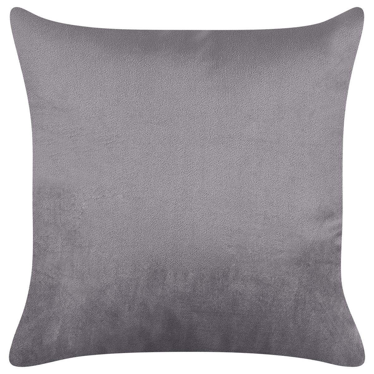 CHAISELONGUE-RECHTSSEITIGE Samtstoff Taupe Gonesse - Taupe/Beige, Textil (160/72/79cm) - Beliani