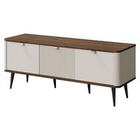 TV-ELEMENT Marly 3K RE14 - Kaschmir/Goldfarben, Holzwerkstoff/Metall (130/52/40cm) - MIRJAN24