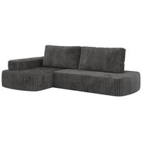 ECKSOFA LIRENA L Cord Grau - Links - Grau, Textil (160/260cm) - MKS