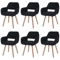 ESSZIMMERSTUHL Schwarz, Grau 6er-Set - Schwarz/Grau, Holz (56/78/57cm) - MCW