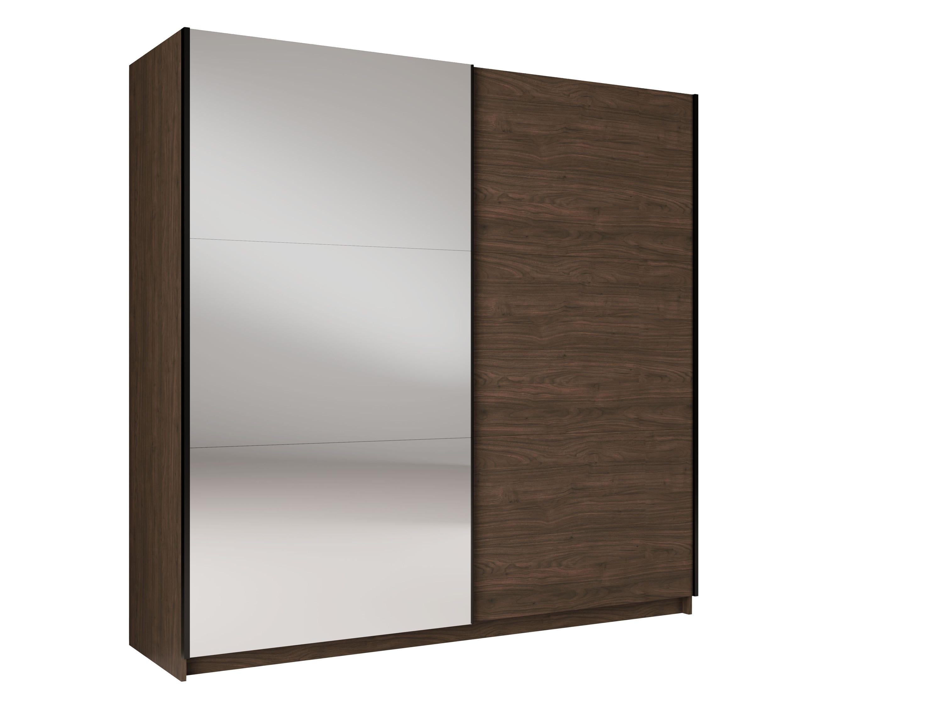 KLEIDERSCHRANK Walnuss Villa 201/207/60 - Walnussfarben, Holzwerkstoff (201/207/60cm) - RAUMHIRSCH FURNITURE