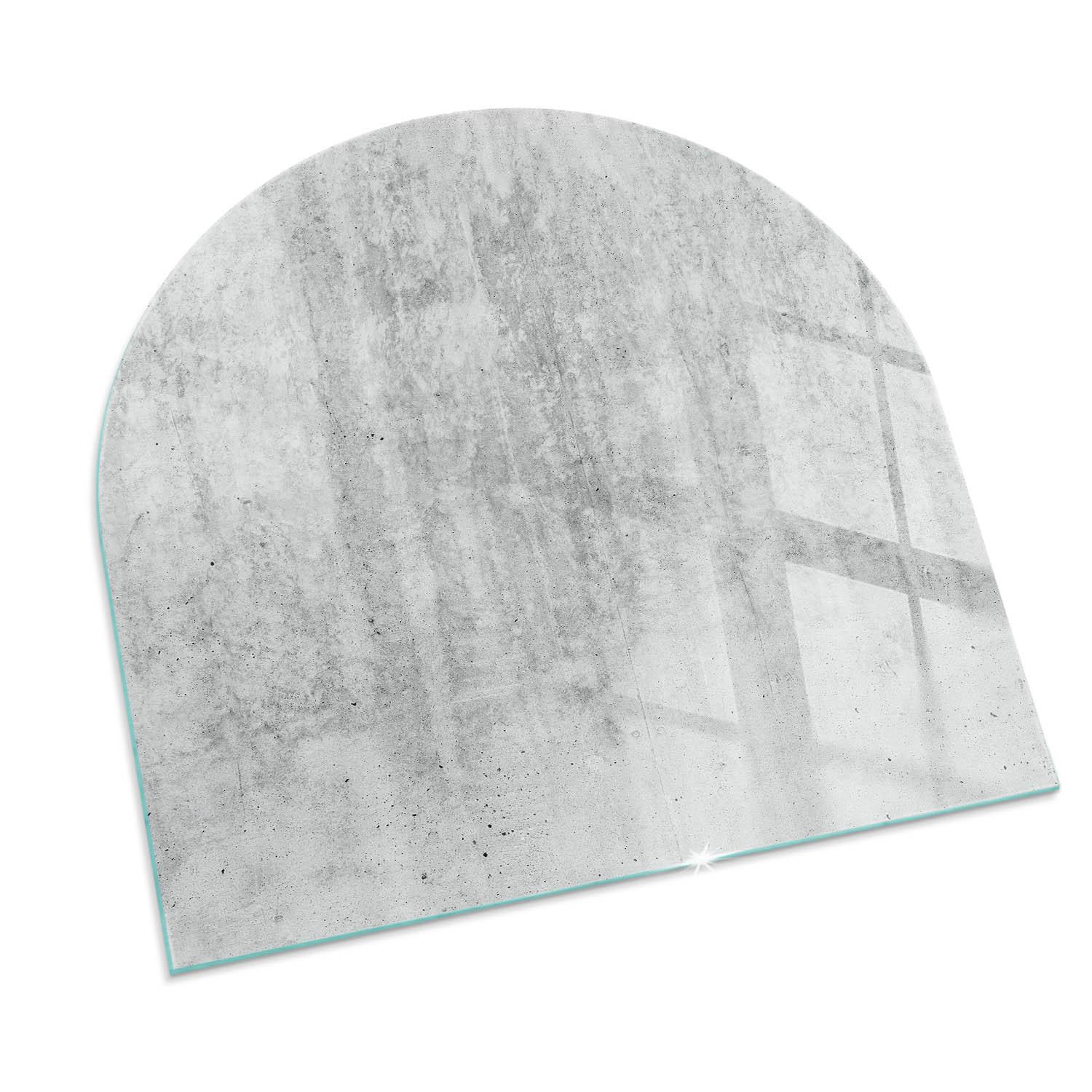 GLASPLATTE für Kamin 100x100 cm - Grau, Glas (100/100/0.4cm) - TULUP