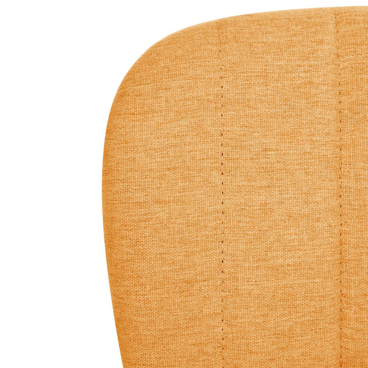 SCHREIBTISCHSTUHL Stoff Orange Bubbly - Orange, Textil (52/78/52cm) - Beliani