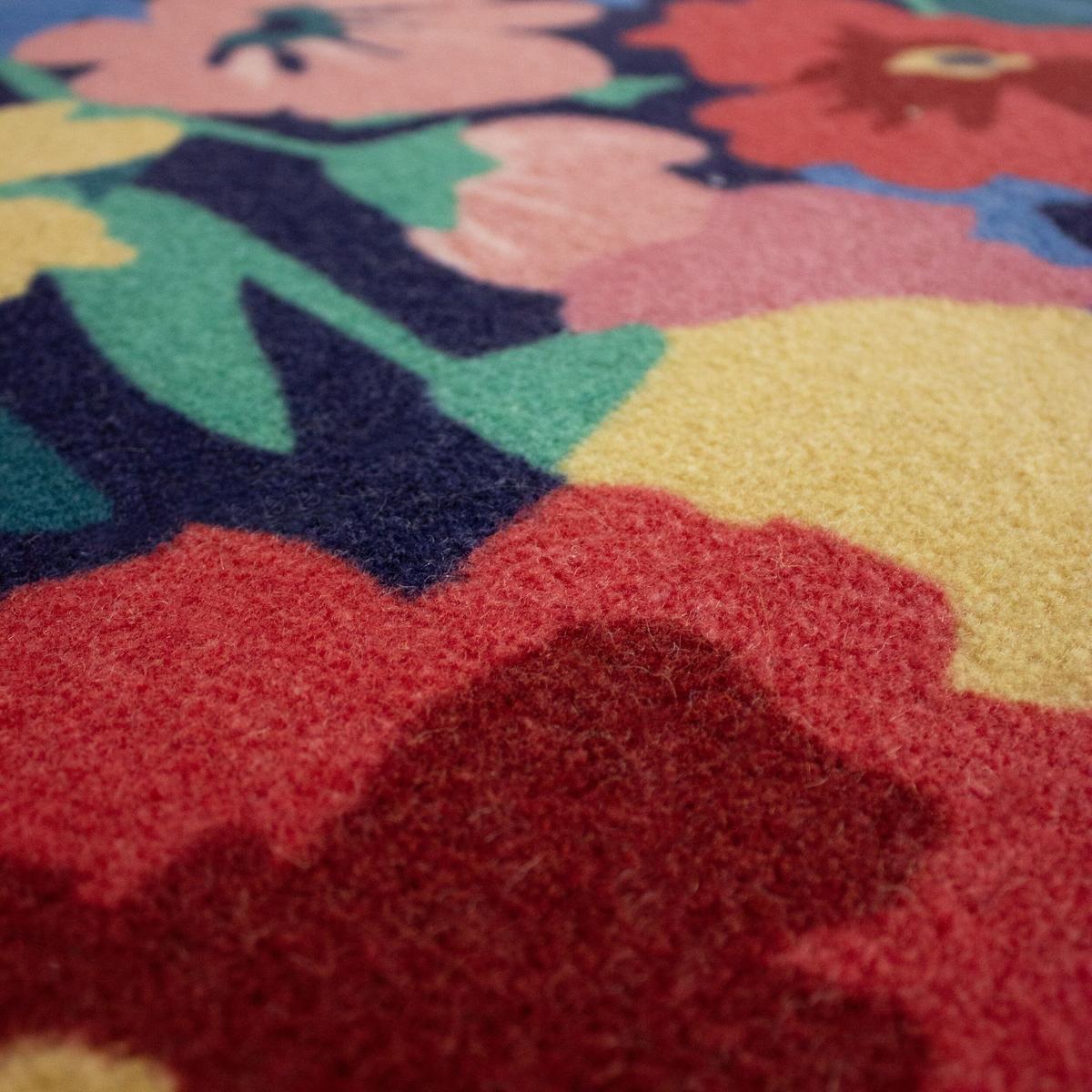 WOLLTEPPICH DAHLIA, floral, Bunt, 80 x 300 cm - Multicolor, Textil (300/80cm) - KADIMA DESIGN