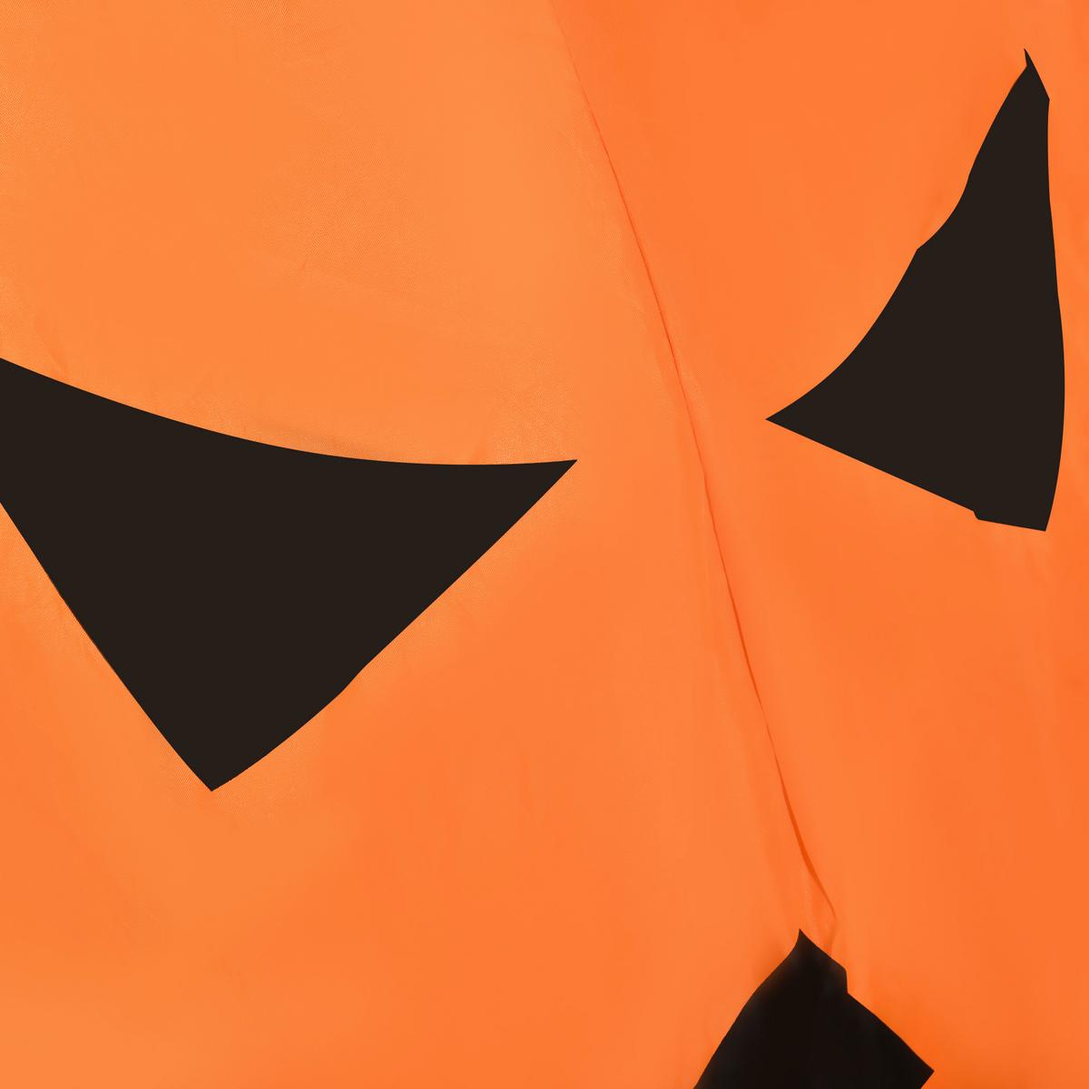 115 cm Halloween Deko Aufblasbar Kürbisgeist mit beweglicher Katze mit LED - Orange, Kunststoff (64/115/76cm) - Outsunny