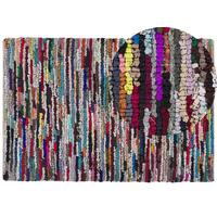 TEPPICH geflochten Bafra 230/160 cm - Multicolor, Kunststoff (160/230cm) - Beliani