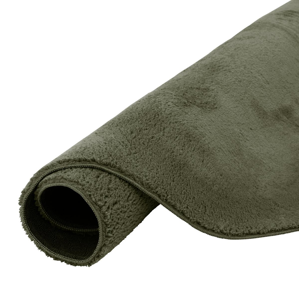 FELLTEPPICH SUPER SOFT PEARL RUND - Waldgrün, Textil (160/160cm) - Pergamon