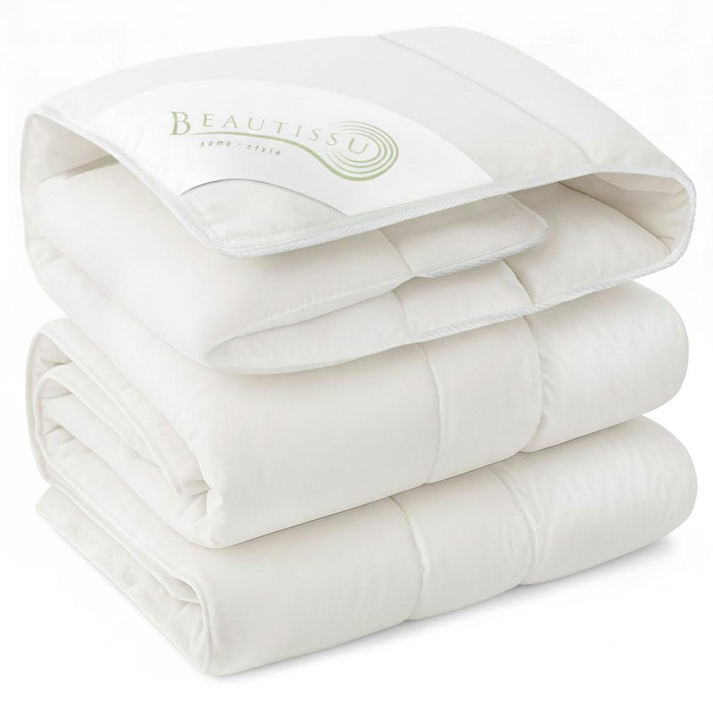 BETTDECKE BeauNuit GF 155x220cm Weiß - Weiß, Textil (155/220cm) - Beautissu 