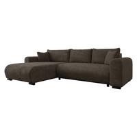 ECKSOFA Merkos - Wengefarben/Schwarz, Holz/Textil (285/188cm) - MIRJAN24