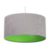 HÄNGELEUCHTE Grau 50/25 cm - Grau/Grün, Kunststoff (50/0.8/25cm) - ONZENO