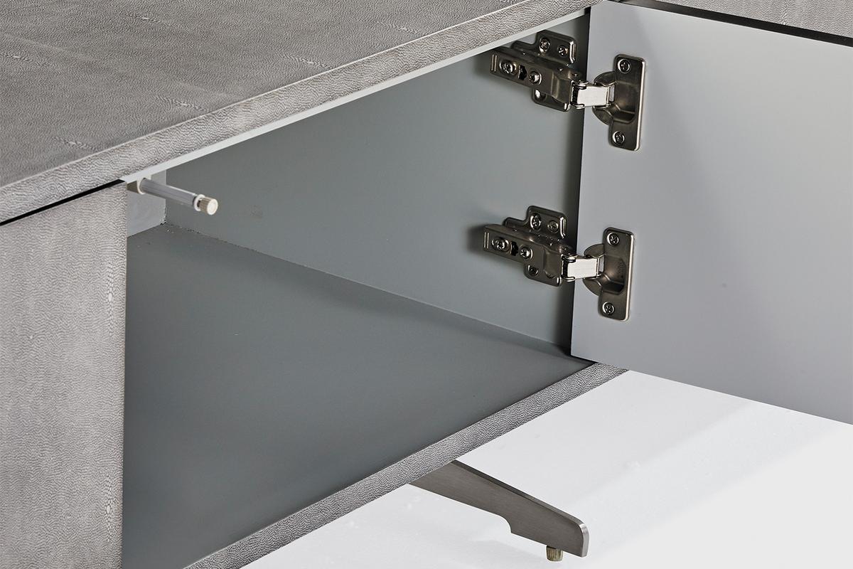 LOWBOARD GALA Grau Holz - Grau, Holz/Metall (200/42/40cm) - KAWOLA